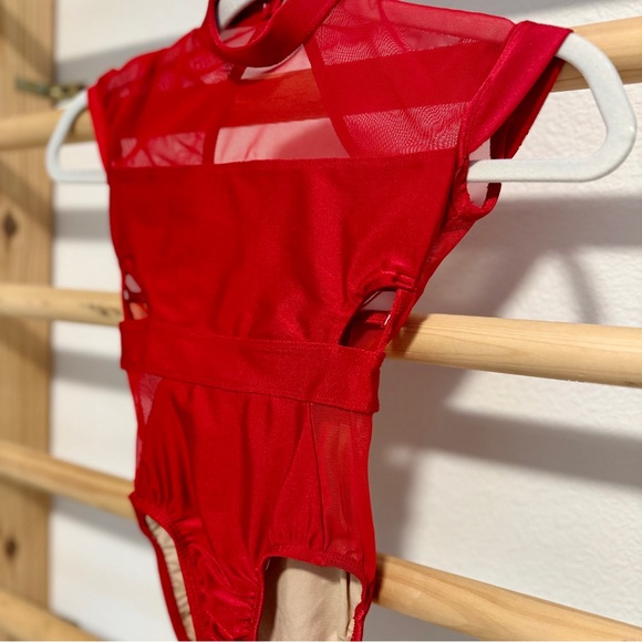 LA Dancewear Designs The Chloe Leotard “RED” Child M - Picture 4 of 10